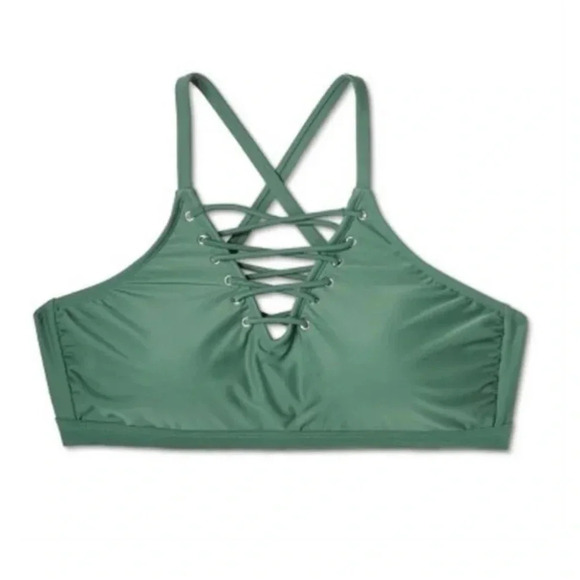 Plus Size Xhilaration Swim Bralette Bikini Top Size 16W NWT - Picture 2 of 10